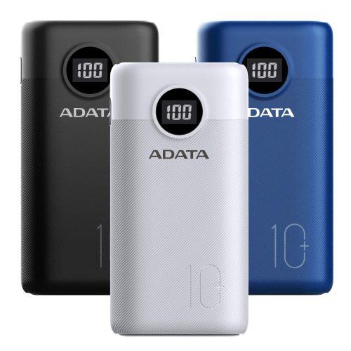 پاوربانک ۱۰ هزار میلی آمپر مدل P10000QCD ای دیتا ADATA P10000QCD 10000mAh Power Bank